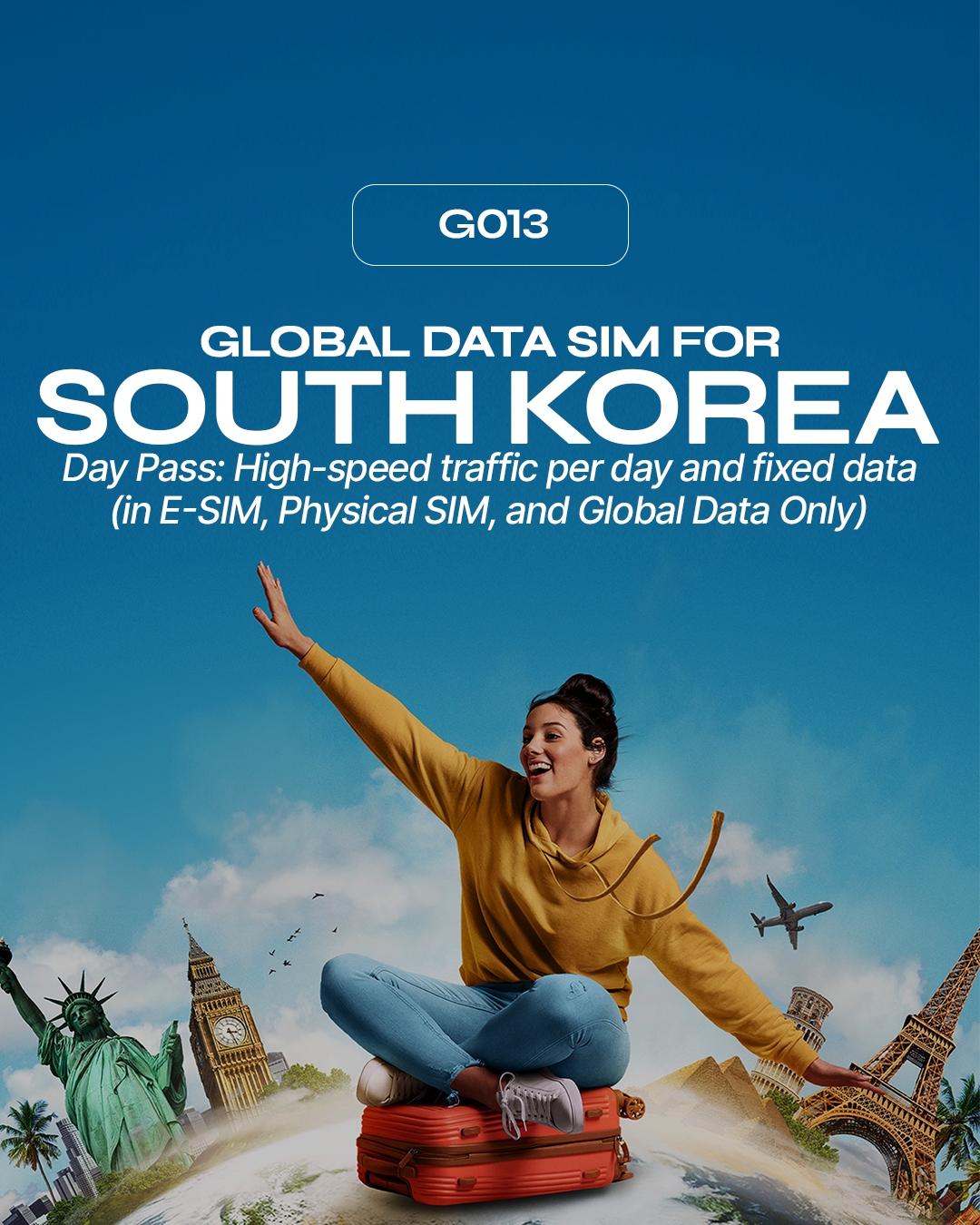 G013: South Korea (Available in Day Pass and Fix Data)