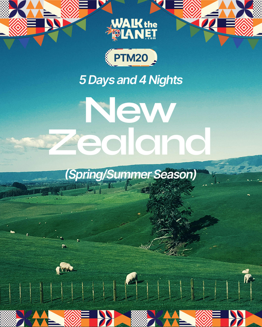 PTM20: 5D4N New Zealand (Spring/Summer Season)