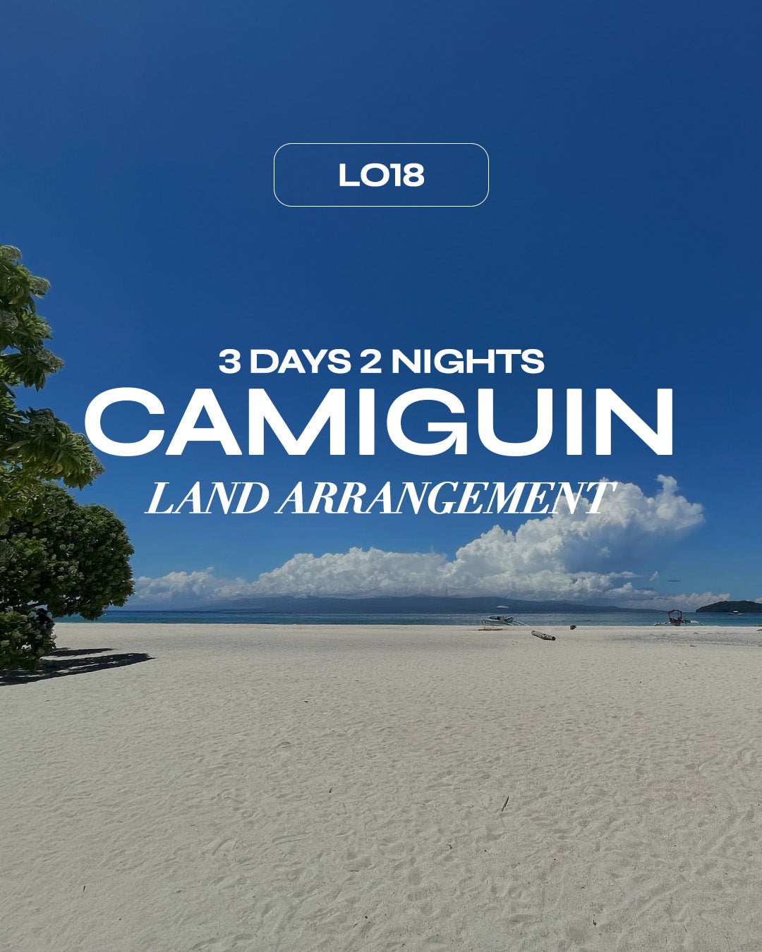 L018: 3 Days and 2 Nights Land Arrangement: Camiguin, PH