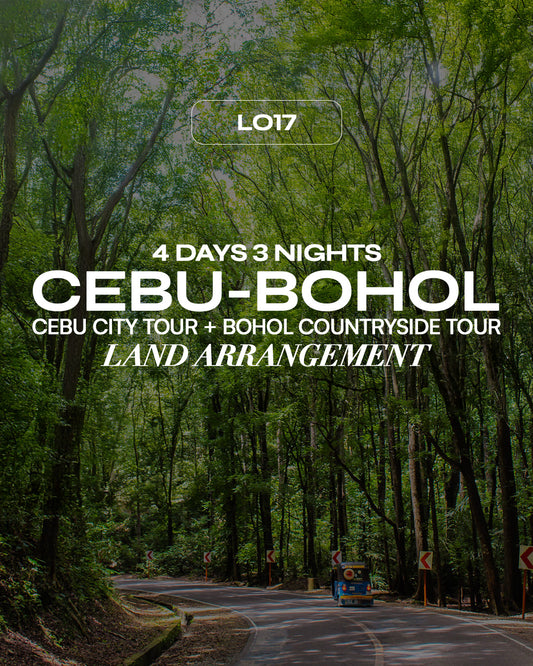L017: 4 Days and 3 Nights Land Arrangement: Cebu-Bohol, PH (with Cebu City Tour + Bohol Countryside Tour)