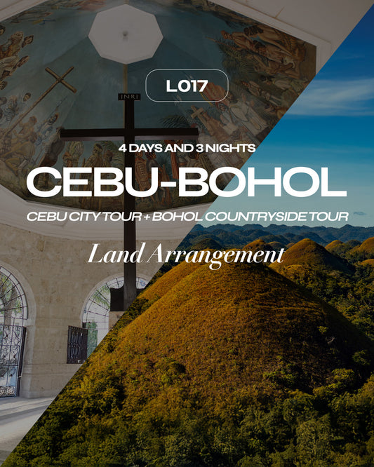 L017: 4 Days and 3 Nights Land Arrangement: Cebu-Bohol, PH (with Cebu City Tour + Bohol Countryside Tour)